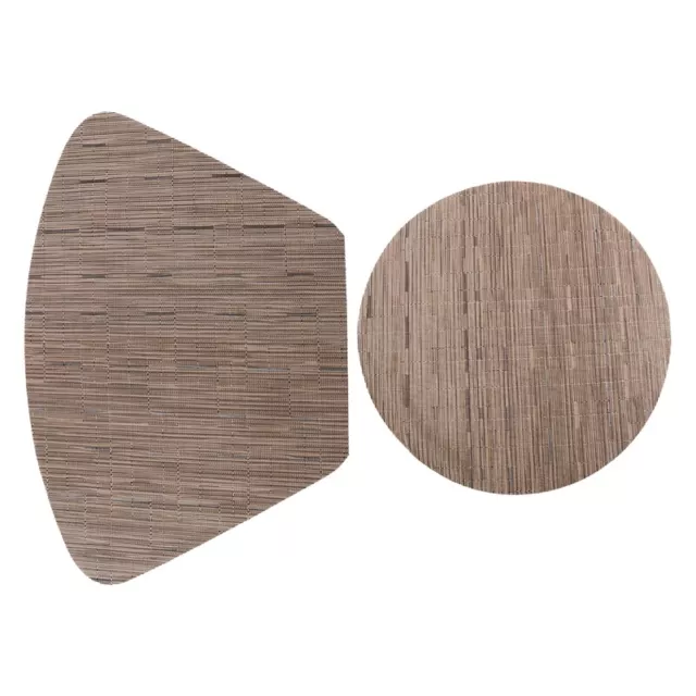 2X(Sets de Table Ronds pour Napperons de Cuisine de Ronde avec 1 Morceau Tapis2)