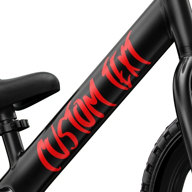 Personalized Bike Frame Decal Stickers - Custom Text Lettering For BMX & Mountain Bikes (2 Pack, UK Made)