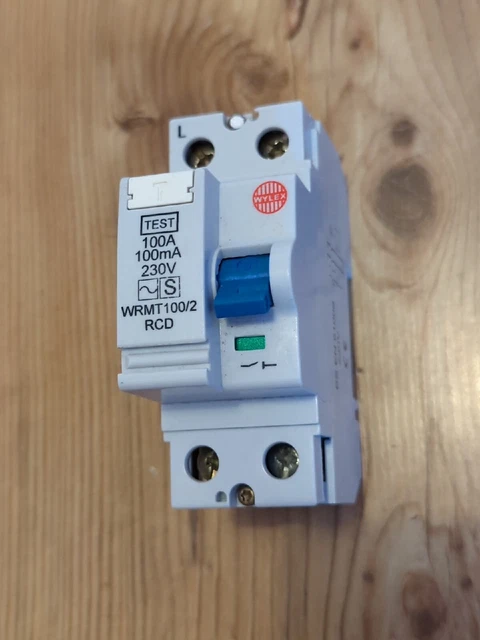 WYLEX WRMT100/2 100A 100mA TIME DELAY RCD BS EN 61008 DP 100/2 100 AMP RCB RCCB