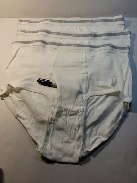 Vintage Hanes Signature Collecti Men Sz 42 White Briefs Tighty Whities  Underwear