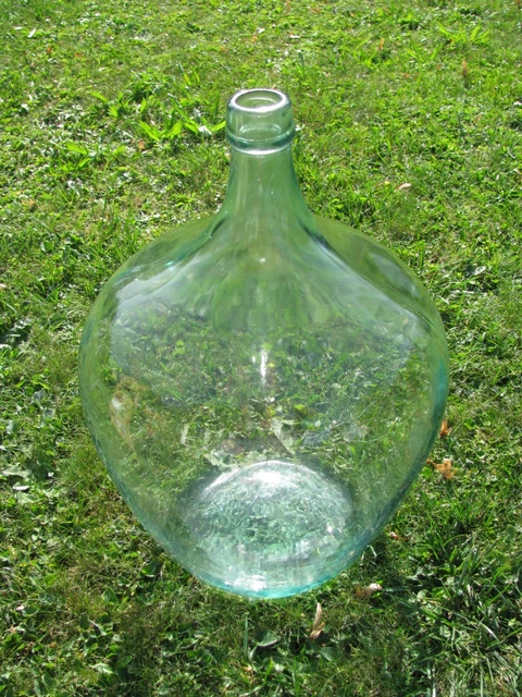 Glasballon alt ca. 15-18 Liter mit Kiste