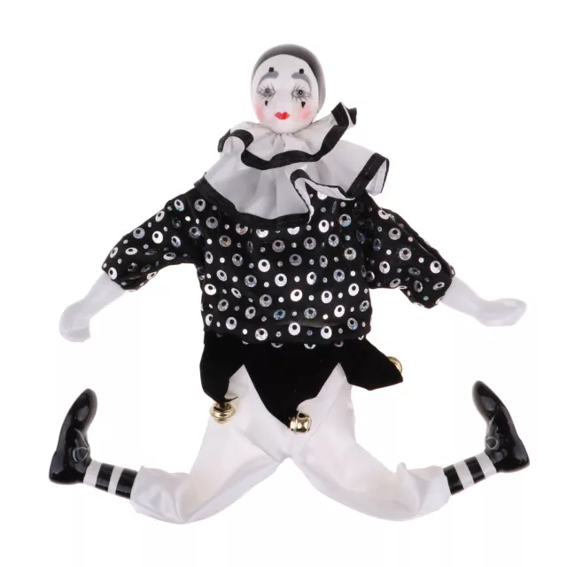 38cm Clown Doll Jester Doll Hand Craft Toy Gifts Figurine for Home Decor #4