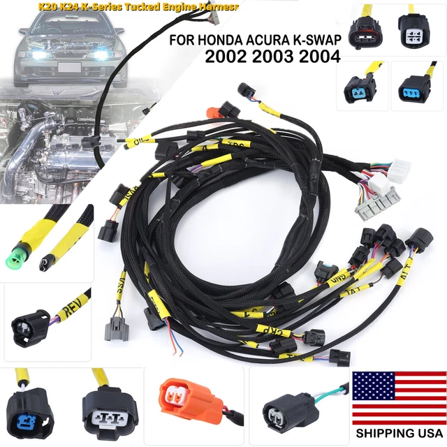 K-Series Engine Wire Harness For Honda Acura K-Swap Cars RSX Type S CRX EK EG