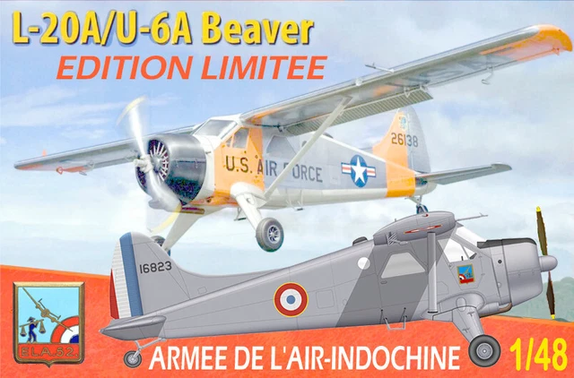thumbnail image 2 of Dora Wings 1/48 L-20A/U-6A Beaver – 2024 Unassembled Plastic Kit 48059 2 of 4