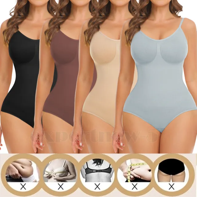 Women Sculpting Body Shaper Slimming Bodysuit Firm Tummy Control Shapewear Suit