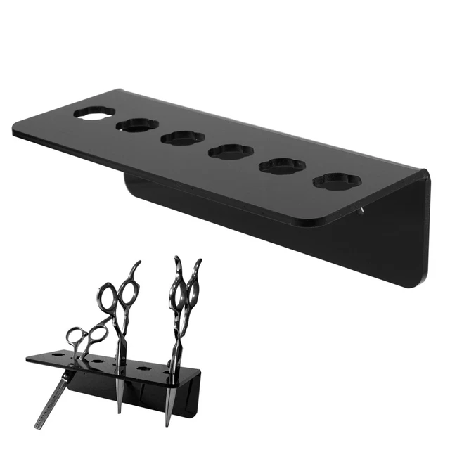 Amagogo Salon Scherenhalter Aus Acryl – Aufbewahrungsbox Für Friseurscheren, Kämme & Haarspangen, 15,5x8x10,5 Cm