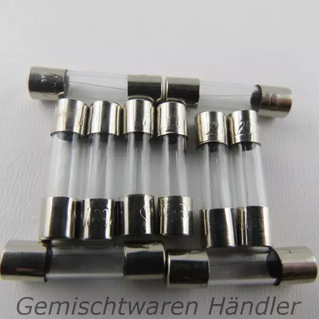 10 Pièce Fusible Verre Tube Fusible Flink 20mm 8 A Assurance 8A
