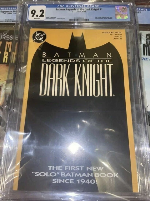 Batman: Legends of the Dark Knight #1, CGC 9.2, White Pages Orange 1989
