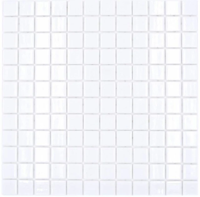 Carreaux de Mosaique Translucide Gris Pâte Verre Cristal