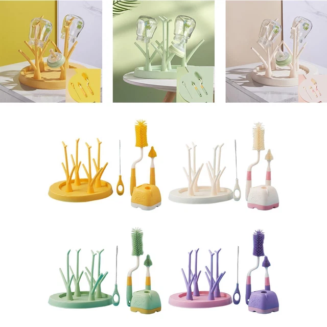Bottle Scrubber Portable Silicone Kitchen Tools Straw Brush Bottle Brush Set