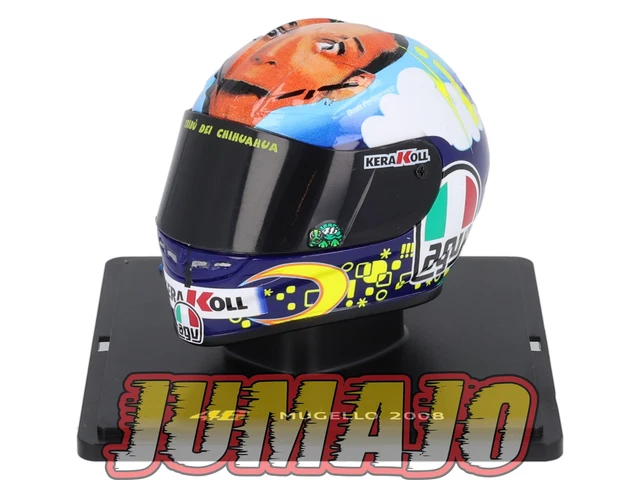 Escala De Casco 1/5 Valentino Rossi Moto GP Valencia Temporada 2011