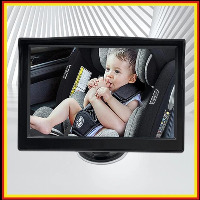Baby monitor auto 5 pollici HD auto telecamera bambino 8 LED specchio auto bambino IP68 impermeabile