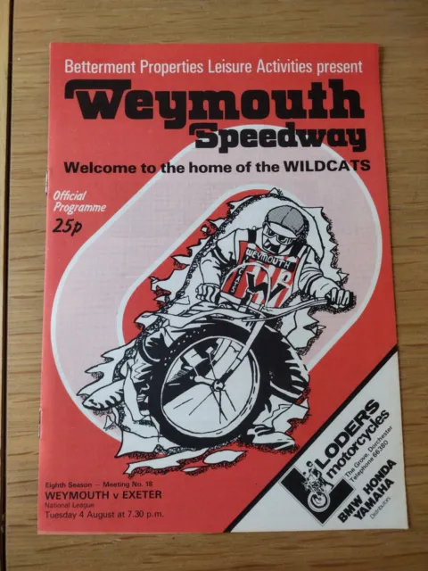 Weymouth vs Exeter - National League - 4 August 1981