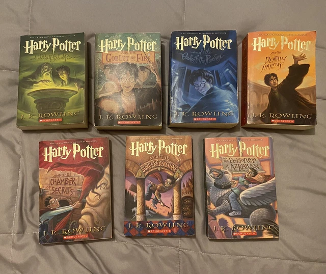 Harry Potter Paperback Book Scholastic Series 1 - 7  Set