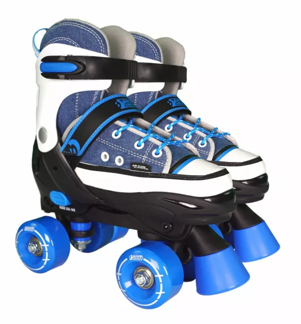 Best Sporting Rollschuhe Rollerskates Kinder Kids Abec 7 Größe verstellbar blau