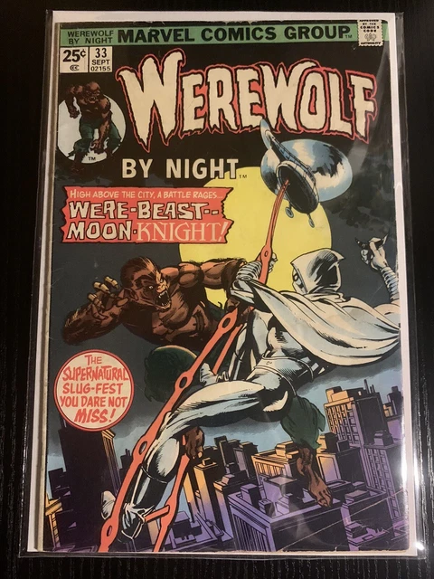 Werewolf By Night #33 (Marvel 1975) 2nd appearance MOON KNIGHT Low Grade