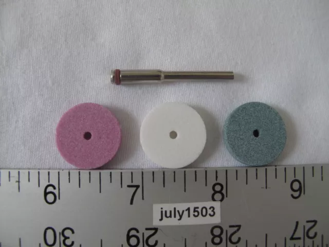 Mini Grinding Kit - (18) 3/4" Grind Wheel + (3) Screw End Mandrels for Dremel EG 2