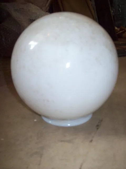 Small sphere milk glass deco shade   (LT 253) 2