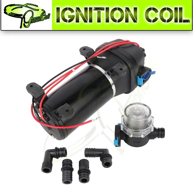 40PSI 12V Water Pressure Diaphragm Pump for Caravan/RV/Boat/Marine-Free Shipping