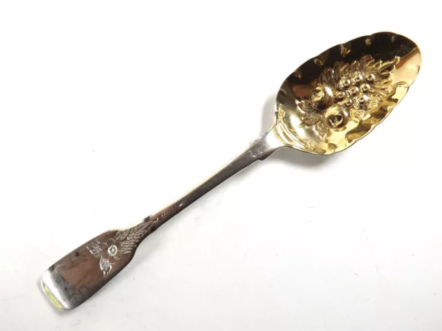 Antique Silver Fruit Spoon Hallmarked London 1832 Ref 632/10