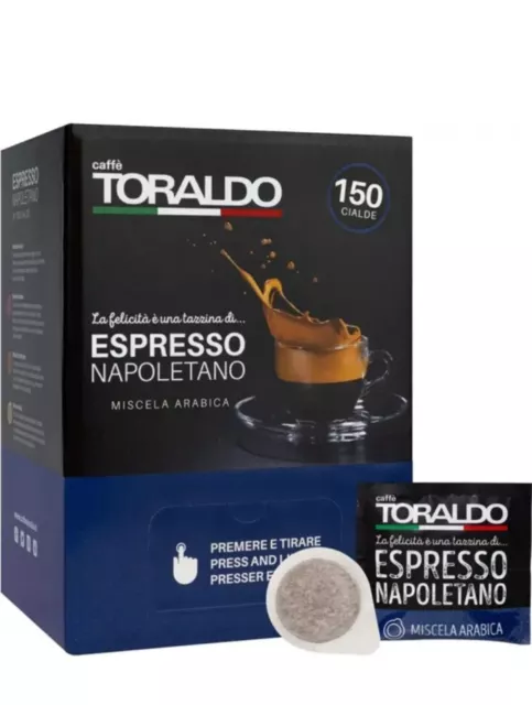 Cialde Caffè 300pz Toraldo Miscela Arabica Carta ESE 44mm LA PIÙ BUONA
