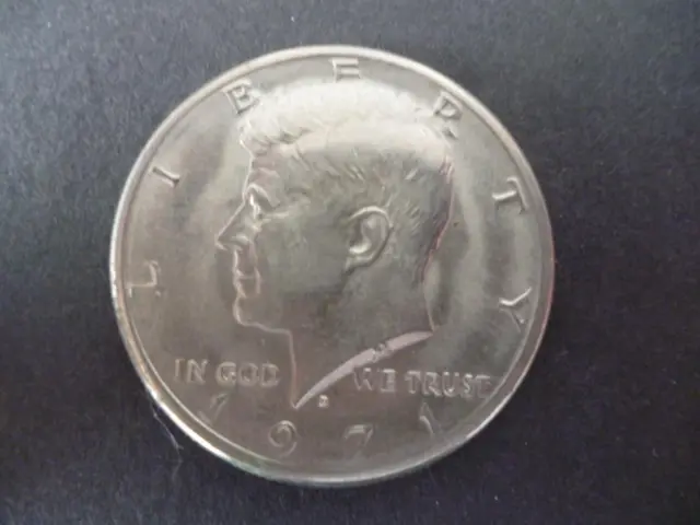 United States of America Kennedy Half Dollar coin 1971 good circulated condition