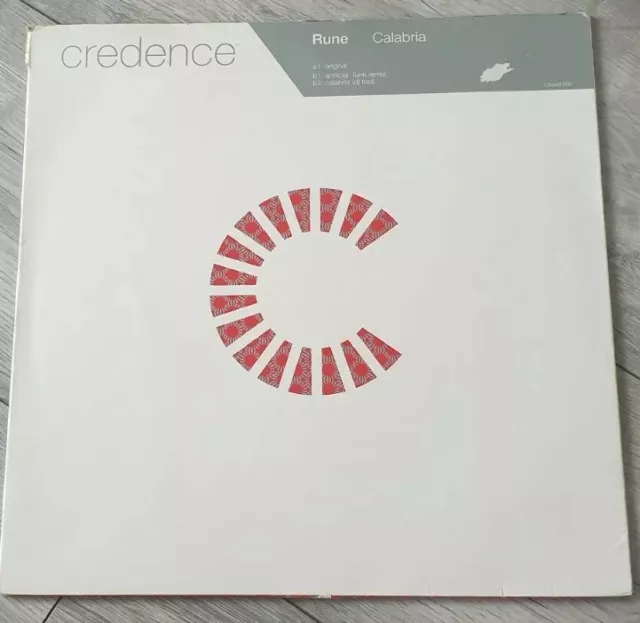 Rune Calabria 12" Vinyl 12CRED034 VG+/VG 2003 3 Mixes House Classic