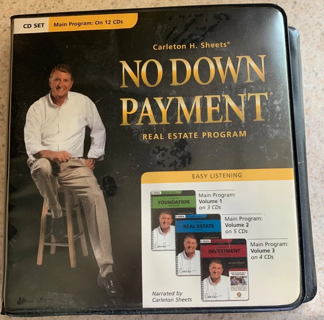 NO DOWN PAYMENT Carlton Sheets 12 Cd Audio Course Real Estate Buying 28.88 PicClick