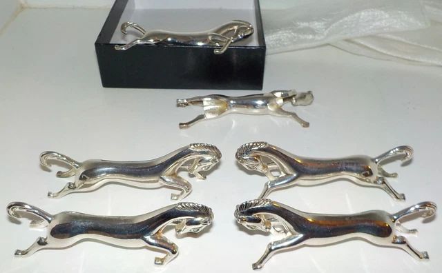 12 PORTE COUTEAU animaux métal Argenté vintage Benjamin Rabier ? EUR 50
