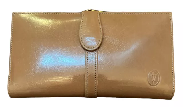 Vtg Bond Street Wallet Beige Leather New In Box NOS Stunning Rare 1960s Soft