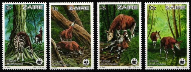 Zaire 875-878 postfrisch Wildtiere, Okapi #JW494