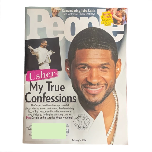 PEOPLE MAGAZINE FEBRUARY 26 2024 Usher Taylor Swift Travis Kelce Toby