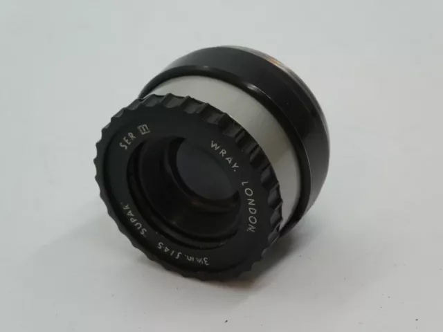 Vintage Wray London 3 1/4" F4.5 Supar 39mm Enlarging Lens, UK Dealer