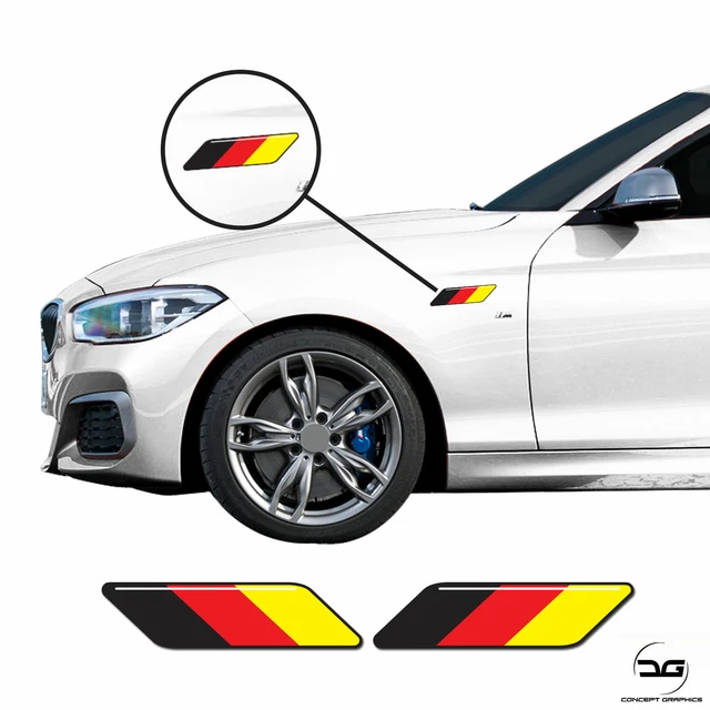 German Flag Rock Horn Hand Euro DUB Funny Car Window Bumper Vinyl - Foto 5