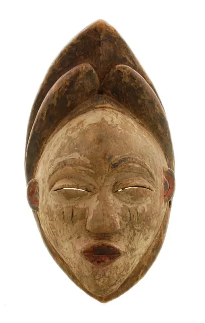 Mask African Pounou Punu Gabon Art Tribale Ritual Ethnic 5087 M1