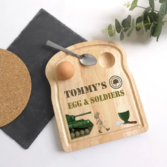 Personalised Dippy Egg and Toast Breakfast Serving Board