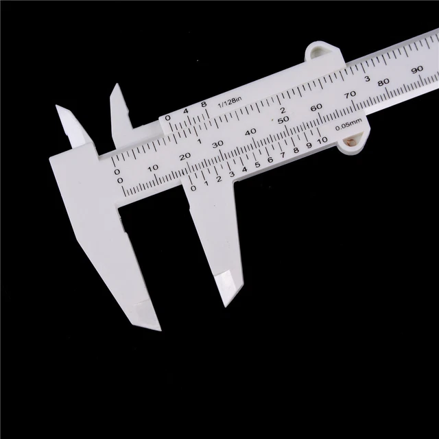 Plastic Ruler Jewelry Measuring Sliding Gauge Vernier Caliper 6 Inch 150mm NN Wa