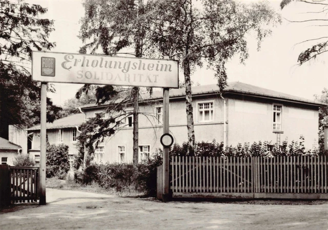 Postkarte FDGB-Erholungsheim "Solidarität", Zechlinerhütte (gelaufen)