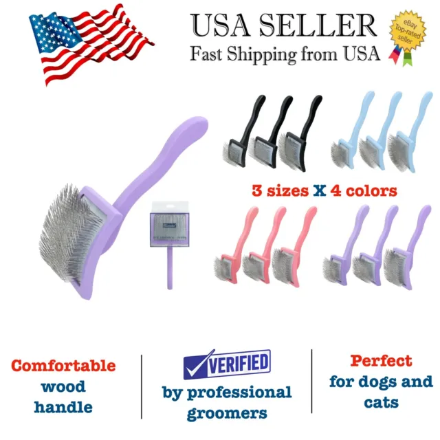 Professional Slicker Brush for dog cat grooming, Shedding brush, Comb, Rake