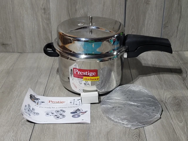 PRESTIGE 8 LITER PRESSURE Cooker Stainless Steel Deluxe TTK