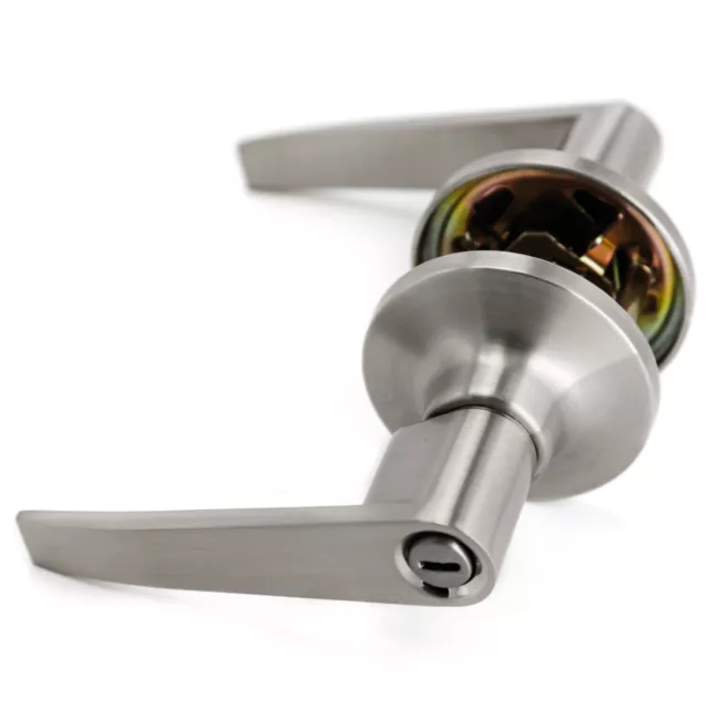 Door Lever Handle with Lock Keyless for Left and Right Handed Doors Privacy