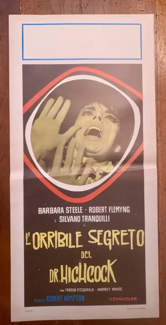 Locandina “L’orribile segreto del dr HICHCOCK” con R. Flemyng B. Steel Horror