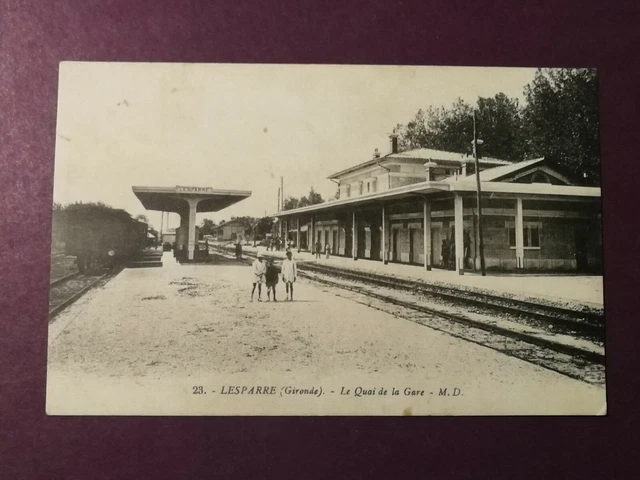 CPA 33 LESPARRE - Le Quai de la Gare