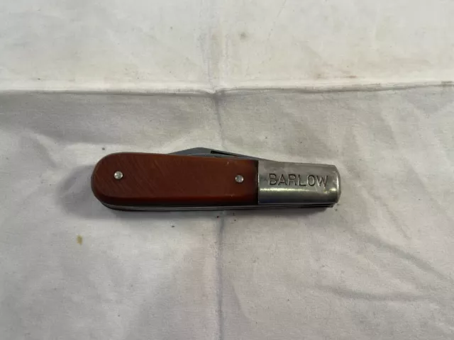 Vtg Imperial 2-Blade Barlow Pocket Knife w/Plastic Handles, 3 3/8" Closed