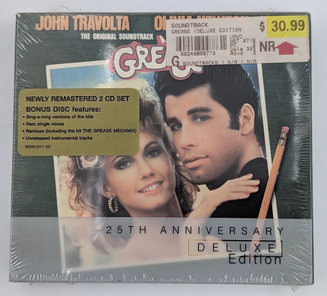 GREASE THE ORIGINAL Soundtrack 25th Anniversary Deluxe Edition CD 33.