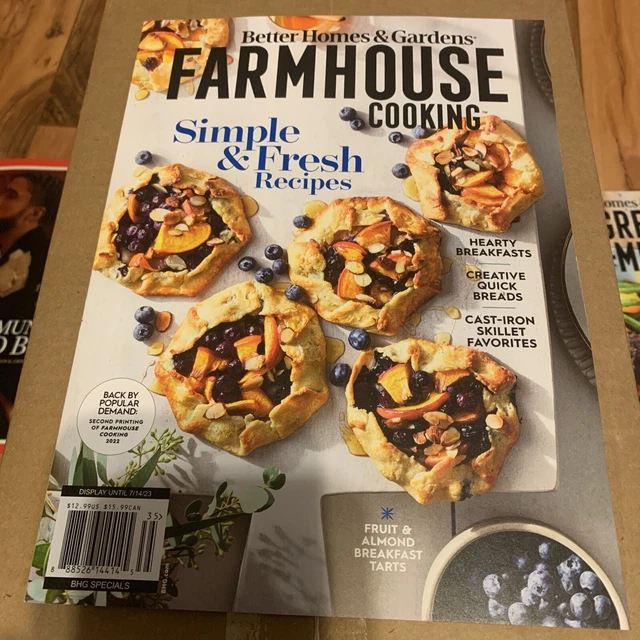 BETTER HOMES AND Gardens FARMHOUSE COOKING Magazine 2023 Simple