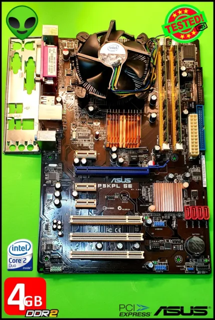 Asus P5Kpl Se + Cpu Intel Core 2 Duo E8400 + 4Gb Ram Scheda Madre Socket 775