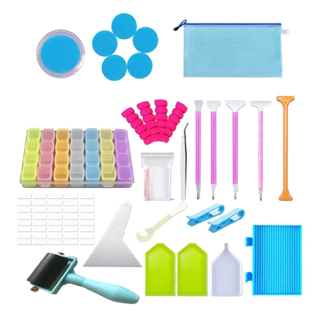 58Pcs 5D Diamant Malerei Werkzeuge Set DIY Kunst Handwerk Zubehör für
