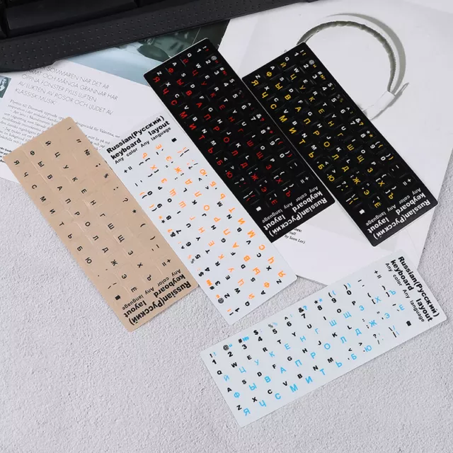 Russian  standard keyboard layout sticker letters on replacement BDR2