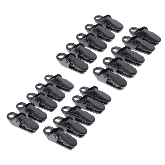 20x Camping Tarp Clips Markisenklemmen Zelt Tighten Lock Grip Instant Clip für